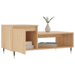 Table basse Chêne sonoma 100x50x45 cm Bois d'ingénierie 