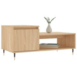 Table basse Chêne sonoma 100x50x45 cm Bois d'ingénierie 