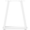 Pieds de table basse en forme de V, 2 pièces, blanc, 28 x (42-43,3) cm, acier 