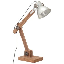 Lampe de bureau industrielle Argenté Rond 58x18x90 cm E27 