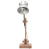 Lampe de bureau industrielle Argenté Rond 58x18x90 cm E27 