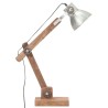Lampe de bureau industrielle Argenté Rond 58x18x90 cm E27 