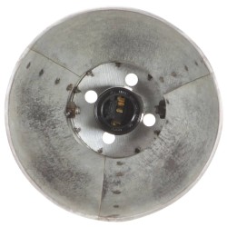 Lampe de bureau industrielle Argenté Rond 58x18x90 cm E27 