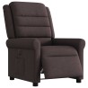 Fauteuil inclinable électrique Marron foncé Tissu 