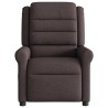 Fauteuil inclinable électrique Marron foncé Tissu 