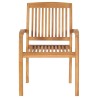 Chaises de jardin lot de 2 avec coussins vert vif Teck massif 
