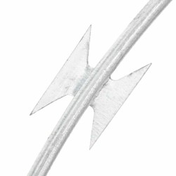Fil de fer barbelé rouleau hélicoïdal acier galvanisé 100 m 
