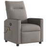 Fauteuil de massage inclinable Taupe Tissu 