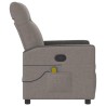 Fauteuil de massage inclinable Taupe Tissu 