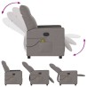 Fauteuil de massage inclinable Taupe Tissu 