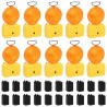 Lampes de chantier 10 pcs avec piles 18x8x37 cm 