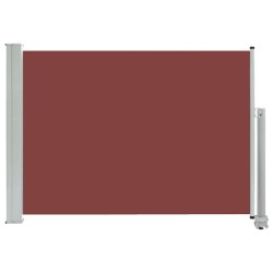 Auvent latéral rétractable de patio 80x300 cm Marron 