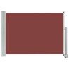 Auvent latéral rétractable de patio 80x300 cm Marron 