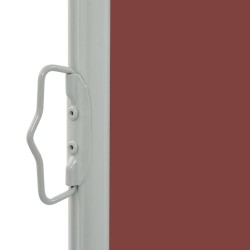 Auvent latéral rétractable de patio 80x300 cm Marron 