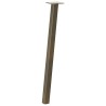 Pieds de table console 4 pièces Acier naturel 72 cm Acier 