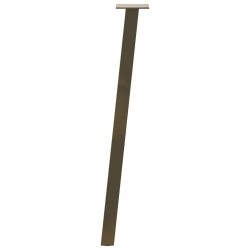 Pieds de table console 4 pièces Acier naturel 72 cm Acier 