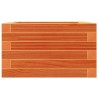 Jardinière cire marron 40x40x23 cm bois de pin massif 