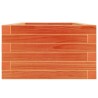 Jardinière cire marron 40x40x23 cm bois de pin massif 