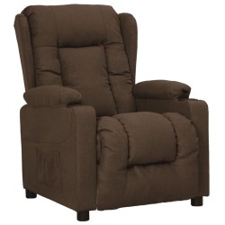 Fauteuil inclinable Marron Tissu 