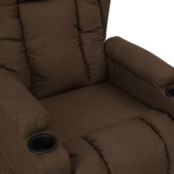 Fauteuil inclinable Marron Tissu 