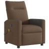 Fauteuil de massage inclinable Marron Tissu 