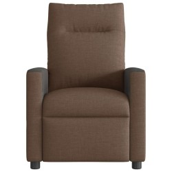 Fauteuil de massage inclinable Marron Tissu 