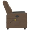 Fauteuil de massage inclinable Marron Tissu 