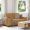 Canapé à 2 places Marron 120 cm Velours 