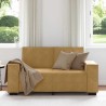 Canapé à 2 places Marron 120 cm Velours 