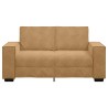 Canapé à 2 places Marron 120 cm Velours 