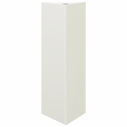 Jardinière blanc triangulaire 30x26x75 cm acier 