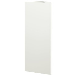 Jardinière blanc triangulaire 30x26x75 cm acier 