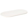 Dessus de table blanc 90x45x2,5 cm bois de pin massif ovale 