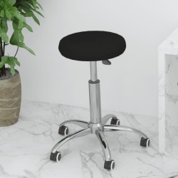 Chaise pivotante de bureau Noir Similicuir 
