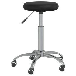 Chaise pivotante de bureau Noir Similicuir 