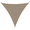 Voile de parasol tissu oxford triangulaire 6x6x6 m taupe 