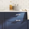 Poignées d'armoire 20 pcs argenté 64 mm acier inoxydable 