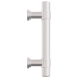 Poignées d'armoire 20 pcs argenté 64 mm acier inoxydable 