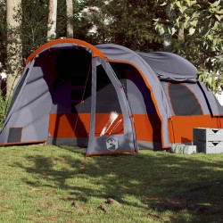 Tente familiale 6 personnes orange imperméable 