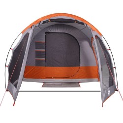 Tente familiale 6 personnes orange imperméable 