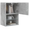 Meuble TV avec lumières LED gris béton 40,5x30x60 cm 
