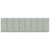 Coussin de tête de lit gris clair 160 cm velours 