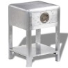 Table de coin avec 1 tiroir vintage Style d'aviation  