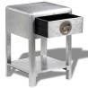 Table de coin avec 1 tiroir vintage Style d'aviation  
