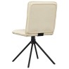 Chaises à manger lot de 4 crème tissu 