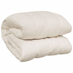 Couverture lestée Crème clair 122x183 cm 9 kg Tissu 