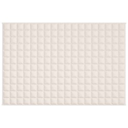 Couverture lestée Crème clair 122x183 cm 9 kg Tissu 