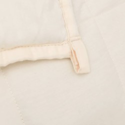 Couverture lestée Crème clair 122x183 cm 9 kg Tissu 
