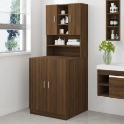 Armoire de machine à laver Chêne marron Bois d’ingénierie 