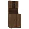 Armoire de machine à laver Chêne marron Bois d’ingénierie 